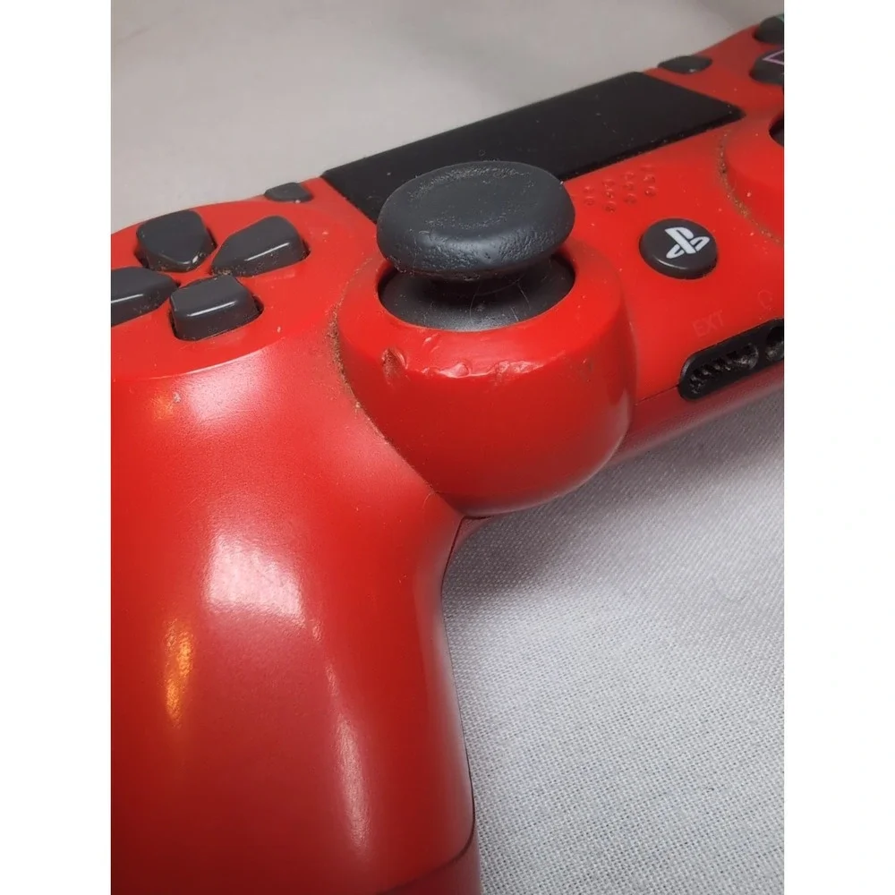 2x Sony PlayStation 4 PS4 Dual Shock 4 Wireless Controller - Red & White WORKS